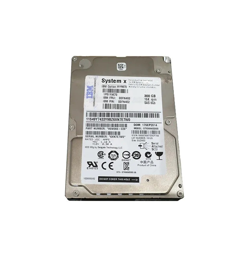 00FN462 - IBM 300GB 15000RPM SAS 6Gb/s 2.5" HDD