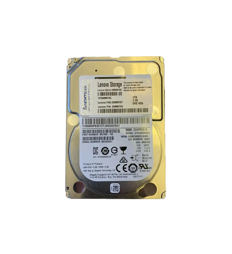 00MM707 - IBM 1TB 7200RPM SAS 6Gb/s 2.5" Hot Swap HDD