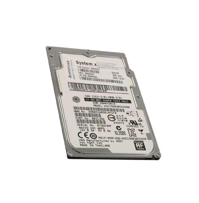 00NA222 - IBM 300GB 15000RPM SAS 12Gb 2.5" HDD