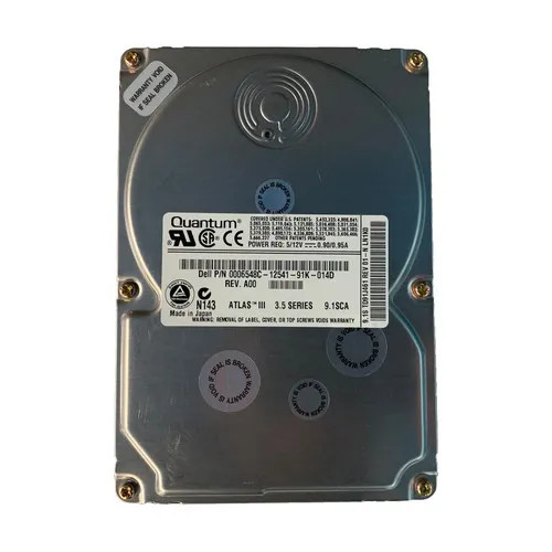 06548C - Dell 9.1GB 7200RPM Ultra2 SCSI 80-Pin 3.5" HDD
