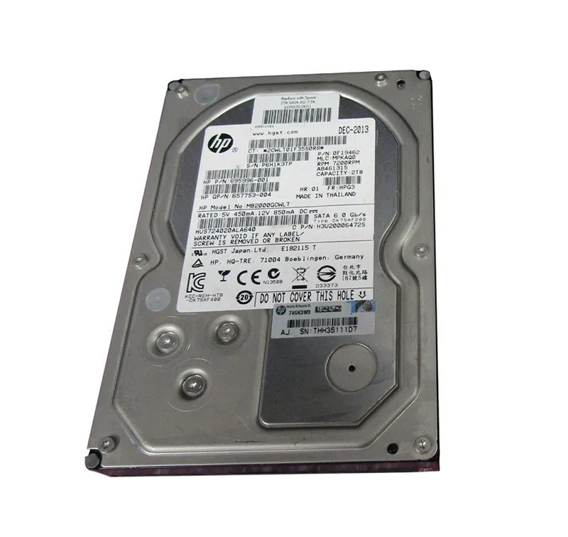 659570-001 - HP 2TB 7200RPM SATA 6Gb/s 3.5" HDD