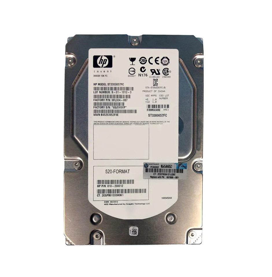 657888-001 - HP 300GB 15000RPM Fibre Channel 3.5" HDD