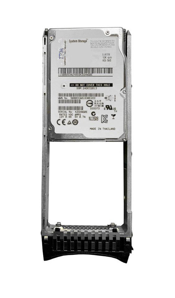 00VN496 - Lenovo 1.8TB 10000RPM SAS 12Gb/s 2.5" HDD