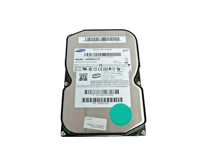 404587-002 - HP 80GB 7200RPM SATA 3.5" Hot-Plug HDD