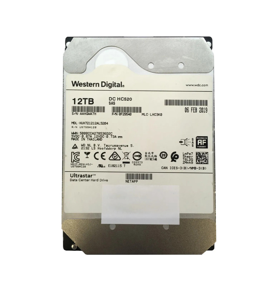 HUH721212AL5204 - HGST 12TB 7200RPM SAS 12Gb/s 3.5" HDD