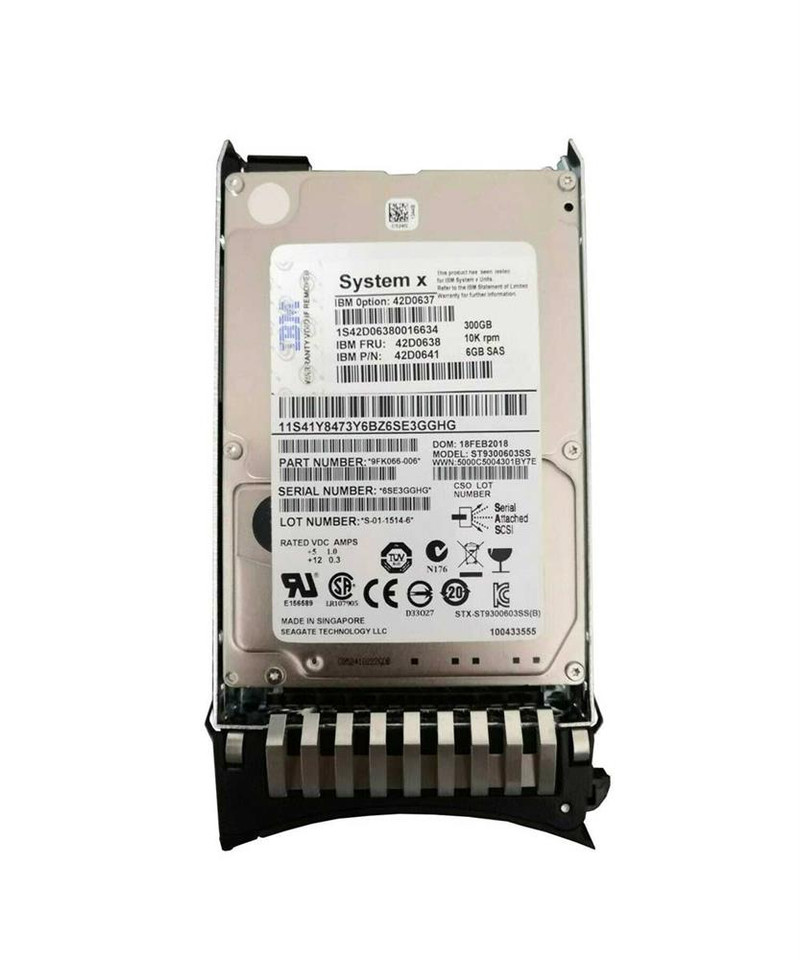 00WG706 - IBM 300GB 10000RPM SAS 12Gb/s 2.5" HDD