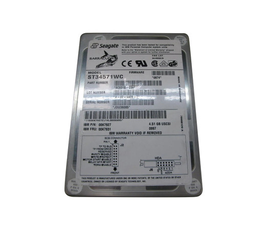 9C6016-031 - Seagate 4.55GB 7200RPM Wide Ultra SCSI 3.5" HDD