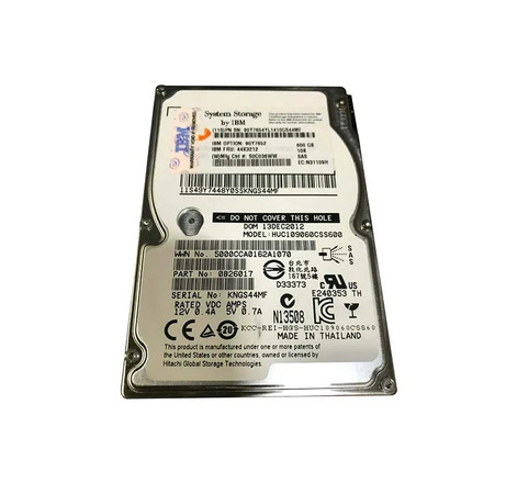 90Y7652 - IBM 600GB 10000RPM SAS 6Gb/s 2.5" Hot Swap HDD