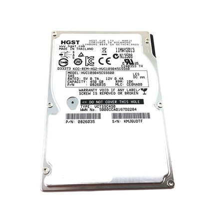 0B26035 - NETAPP 450GB 10000RPM SAS 6Gb/s 2.5" HDD