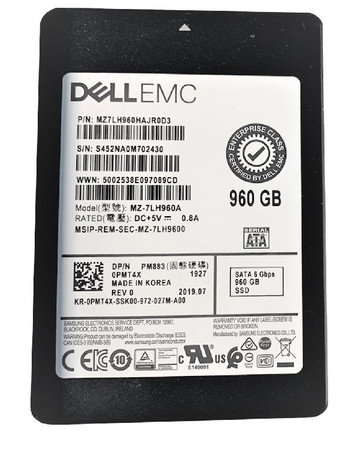 MZ7LH960HAJR0D3 - Samsung 960GB SATA 6Gb/s 2.5" Enterprise SSD