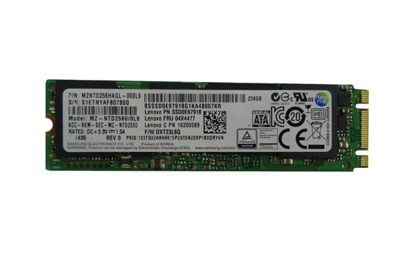 04X4477 - IBM 256GB SATA 6Gb/s M.2 2280 SSD
