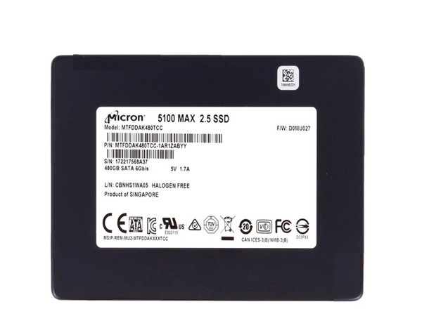 MTFDDAK480TCC-1AR1ZABYY - MICRON 480GB SATA 6Gb/s 2.5" SSD
