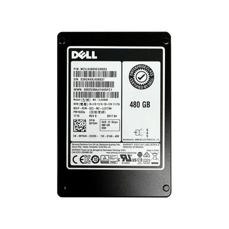 08Y64H - Dell 480GB SAS 12Gb/s 2.5" Read Intensive SSD