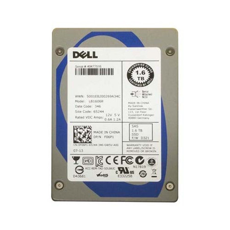 0F06P1 - Dell 1.6TB SAS 6Gb/s 2.5" Hot-Plug SSD