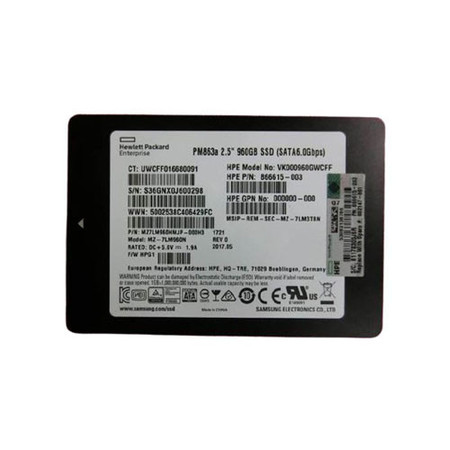 882147-001 - HP 960GB SATA 6Gb/s 2.5" Read Intensive SSD