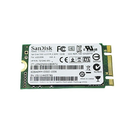 727242-001 - HP 32GB SATA 6Gb/s M.2 SSD