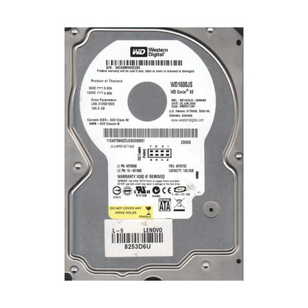 WD1600JS-08MHB0 - Western Digital 160GB 7200RPM SATA 8MB 3.5" HDD