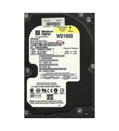 WD1600JD-22HBB0 - Western Digital 160GB 7200RPM SATA 8MB 3.5" HDD