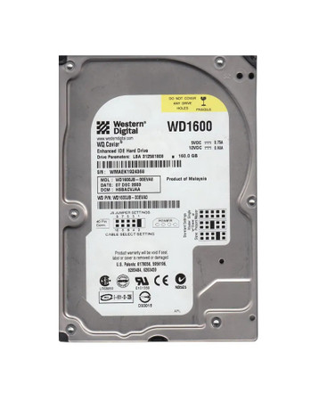 WD1600JB-00EVA0 - Western Digital 160GB 7200RPM ATA-100 8MB 3.5" HDD
