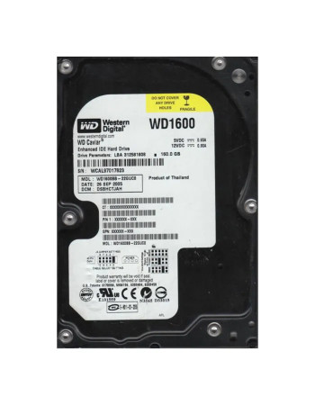 WD1600BB-22GUC0 - Western Digital 160GB 7200RPM EIDE 3.5" HDD