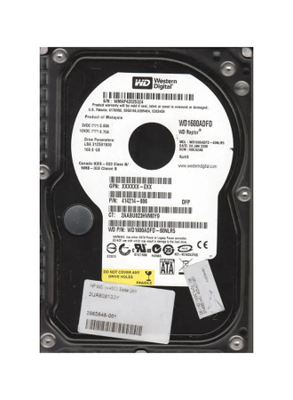 WD1600ADFD-60NLR5 - Western Digital 160GB 10000RPM SATA 16MB 3.5" HDD