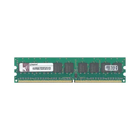 KVR667D2E5/512I - Kingston 512MB DDR2-667MHz ECC Unbuffered 240-Pin Memory