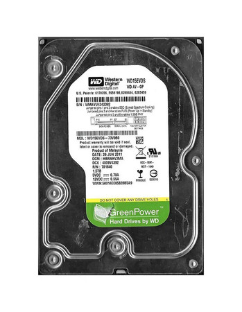WD15EVDS-73V9B0 - Western Digital 1.5TB 5400RPM SATA 3Gb/s 32MB 3.5" HDD