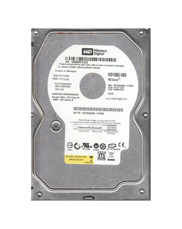 WD1600AABS-61PRA0 - Western Digital 160GB 7200RPM SATA 3Gb/s 3.5" HDD