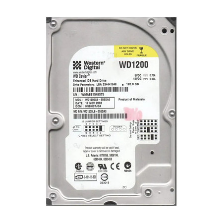 WD1200LB - WESTERN DIGITAL 120GB 7200RPM EIDE 3.5" HDD
