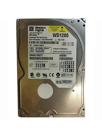 WD1200BB-53CAA0 - Western Digital 120GB 7200RPM EIDE 2MB 3.5" HDD