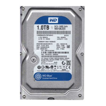 WD10EZEX-08RKKA0 - Western Digital 1TB 7200RPM SATA 6Gb/s 64MB 3.5" HDD