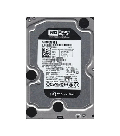 WD1001FAES-75W7A0 - Western Digital 1TB 7200RPM SATA 3Gb/s 64MB 3.5" HDD