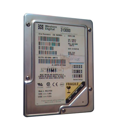 AC313000-00RTT2 - Western Digital 13GB 5400RPM EIDE 3.5" HDD