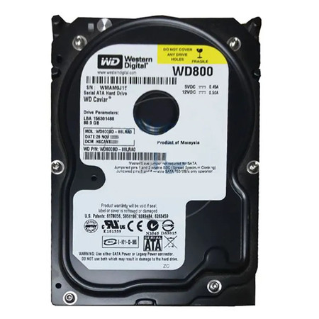 WD800BD-88LRA0 - Western Digital 80GB 7200RPM SATA 2MB 3.5" HDD