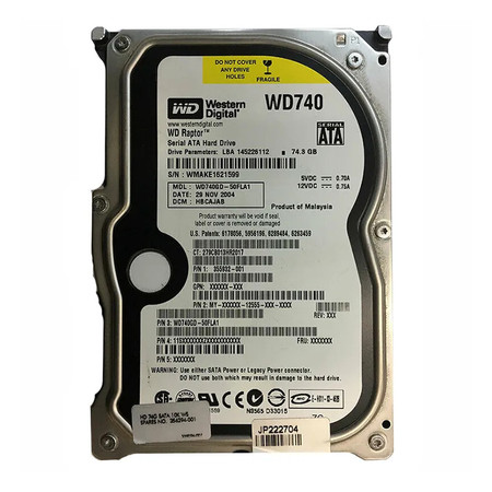 WD740GD-50FLA1 - Western Digital 74GB 10000RPM SATA 8MB 3.5" HDD