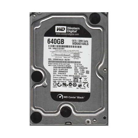 WD6401AALS-00J7B1 - Western Digital 640GB 7200RPM SATA 3Gb/s 32MB 3.5" HDD