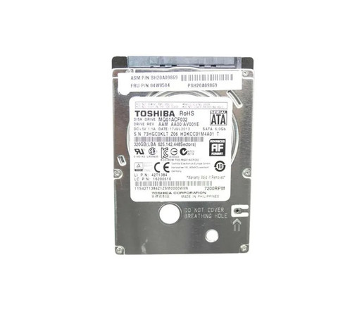 04W0584 - Lenovo 320GB 7200RPM SATA 6Gb/s 2.5" HDD