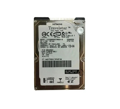 08K0863 - IBM 60GB 4200RPM 2.5" IDE HDD