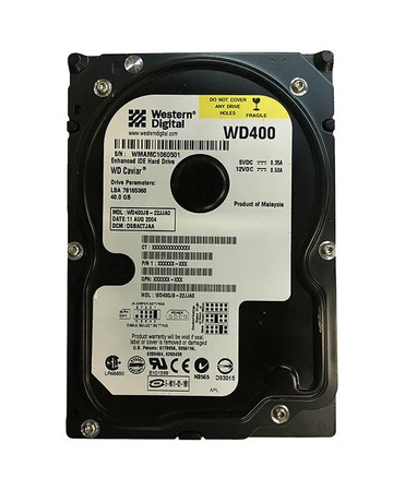 WD400JB-22JJA0 - Western Digital 40GB 7200RPM EIDE 8MB 3.5" HDD