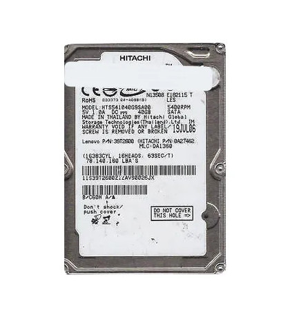 0A27462 - Hitachi 40GB 5400RPM SATA 2.5" 8MB HDD