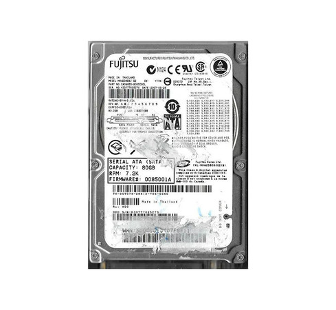 CA06855-B30500DL - Fujitsu 80GB 7200RPM SATA 3Gb/s 2.5" HDD