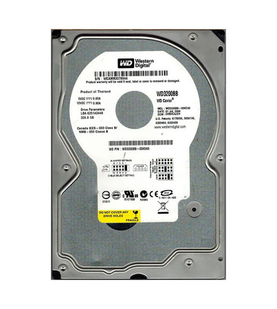 WD3200BB-00KEA0 - Western Digital 320GB 7200RPM IDE 2MB 3.5" HDD