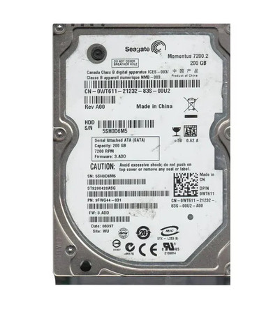 ST9200420ASG - Seagate 200GB 7200RPM SATA 3Gb/s 2.5" HDD