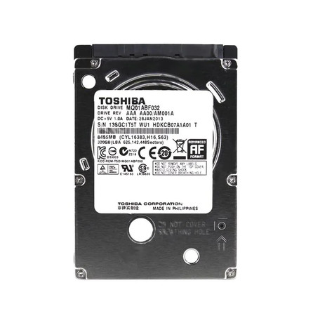 HDKCB07 - TOSHIBA 320GB 5400RPM SATA 6Gb/s 2.5" HDD