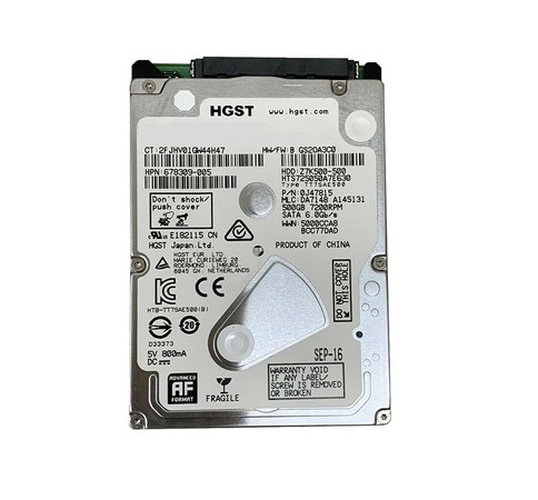 678309-005 - HP 500GB 7200RPM SATA 6Gb/s 2.5" HDD
