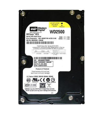 WD2500KS-00MJB0 - Western Digital 250GB 7200RPM SATA 3Gb/s 16MB 3.5" HDD