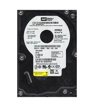 WD2500JS-75NCB2 - Western Digital 250GB 7200RPM SATA 3.5" 8MB HDD