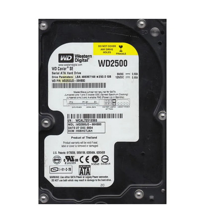 WD2500JD-98HBB0 - Western Digital 250GB 7200RPM SATA 8MB 3.5" HDD