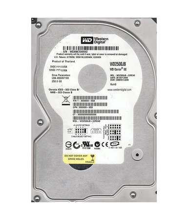 WD2500JB-22REA0 - Western Digital 250GB 7200RPM EIDE 8MB 3.5" HDD