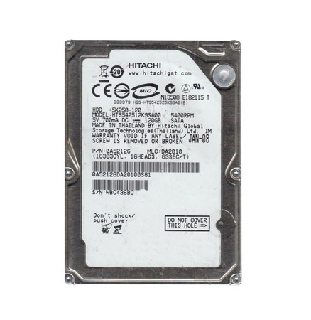 0A52126 - Hitachi 120GB 5400RPM SATA 8MB 2.5" HDD